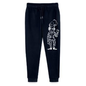 Small white invisible - Stanley/Stella Mini Mover Teen Organic Jogging Trousers  - navy - Front