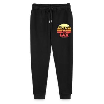 LAX Retro Vintage Lacrosse Sunset Player Style - Stanley/Stella Teenager Bio Jogginghose Mini Mover  - Schwarz - Vorne