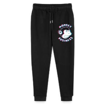 Monkey Business 3D - Art urbain graffiti Affe - Pantalon de jogging bio Mini Mover Stanley/Stella Ado  - noir - Devant