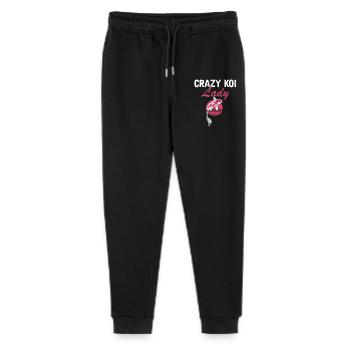 Crazy Koi Lady Funny Fish Pond Animal Humor - Stanley/Stella Mini Mover Teen Organic Jogging Trousers  - black - Front
