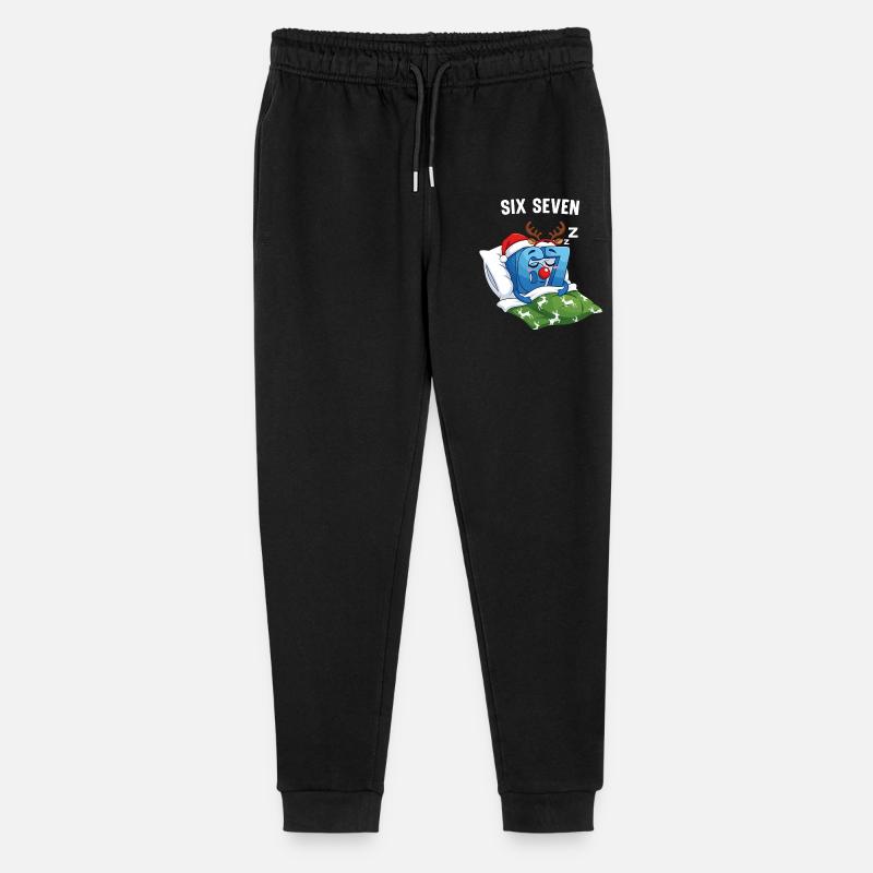 67 Six Seven Memes Pyjama de Noël - Pantalon de jogging bio Mini Mover Stanley/Stella Ado  - noir