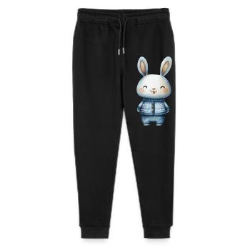 Adorable Little Rabbit – Illustration Tenderness - Stanley/Stella Mini Mover Teen Organic Jogging Trousers  - black - Front