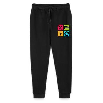 Mange Sommeil Handball Répète Citation drôle Sport - Pantalon de jogging bio Mini Mover Stanley/Stella Ado  - noir - Devant
