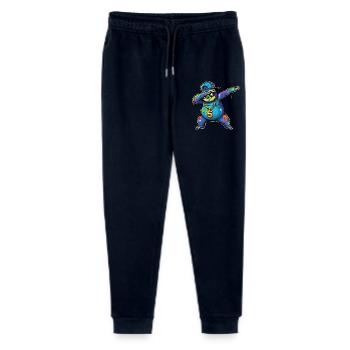 Sloth Graffiti with Gold Chain Street Art - Stanley/Stella Mini Mover Teen Organic Jogging Trousers  - navy - Front