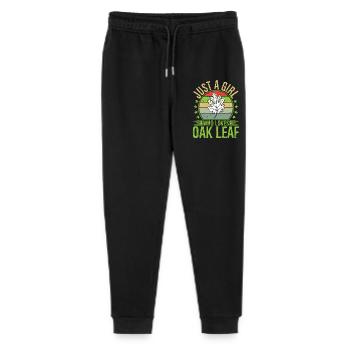 Juste une fille qui aime la feuille de chêne - Pantalon de jogging bio Mini Mover Stanley/Stella Ado  - noir - Devant