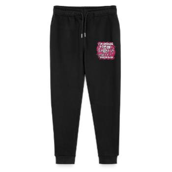 Coffee & Activity: Cute Coffee Sign - Stanley/Stella Mini Mover Teen Organic Jogging Trousers  - black - Front