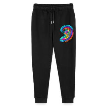 SURFER WAVE - Stanley/Stella Mini Mover Teen Organic Jogging Trousers  - black - Front
