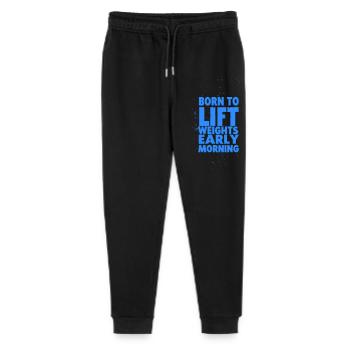 Born to lift - Stanley/Stella Teenager Bio Jogginghose Mini Mover  - Schwarz - Vorne