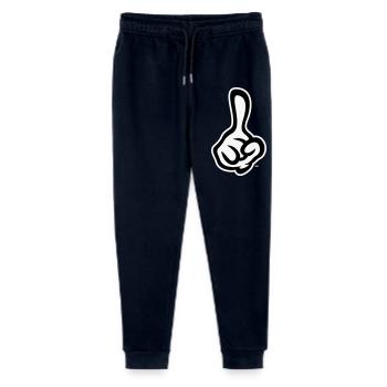 Index levé (doigt / main droite NEG2C) - Pantalon de jogging bio Mini Mover Stanley/Stella Ado  - marine - Devant