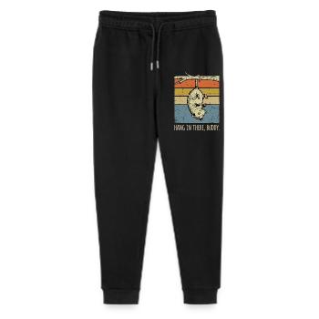 Opossum drôle, tiens bon, mon pote coucher de soleil rétro - Pantalon de jogging bio Mini Mover Stanley/Stella Ado  - noir - Devant