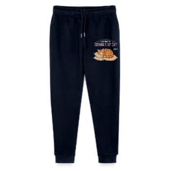 Red Cat Nap Humor Quote Snuggle My Cat - Stanley/Stella Mini Mover Teen Organic Jogging Trousers  - navy - Front