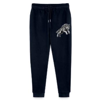 Wild Wolf Race Maskottchen Alpha Wolf - Stanley/Stella Teenager Bio Jogginghose Mini Mover  - Navy - Vorne