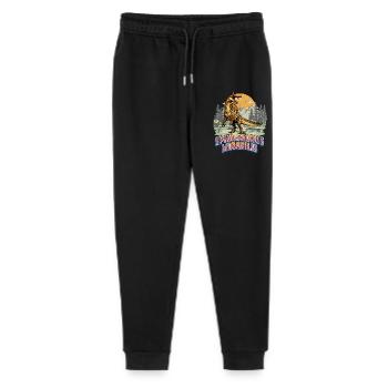 Spinosaurus Mirabilis Retro Neuer Dinosaurier  - Stanley/Stella Teenager Bio Jogginghose Mini Mover  - Schwarz - Vorne