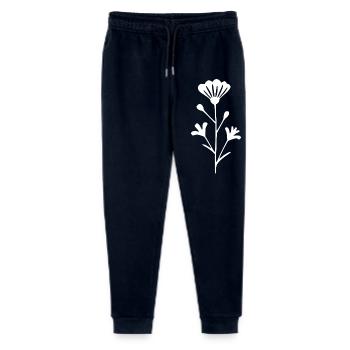  Blume Blumen Blüte Wildblumen Kräuter  - Stanley/Stella Teenager Bio Jogginghose Mini Mover  - Navy - Vorne