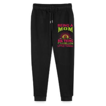 Être maman : un million de petites choses Chemise - Pantalon de jogging bio Mini Mover Stanley/Stella Ado  - noir - Devant
