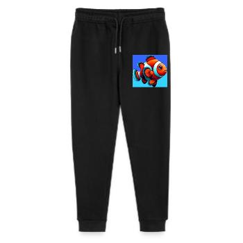 Clownfish - Stanley/Stella Mini Mover Teen Organic Jogging Trousers  - black - Front