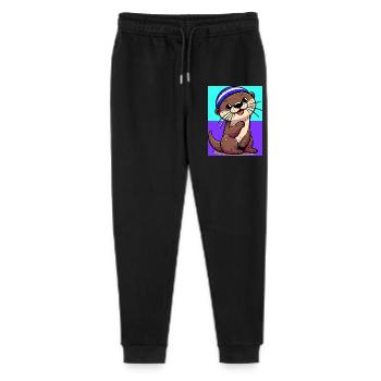 otter - Stanley/Stella Mini Mover Teen Organic Jogging Trousers  - black - Front