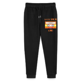 Cassettes Child - Childhood - Youth - Nostalgia - Stanley/Stella Mini Mover Teen Organic Jogging Trousers  - black - Front
