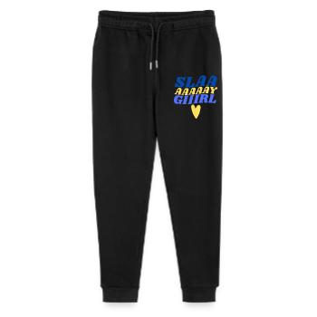 Slay Girl Retro Typographic Heart - Stanley/Stella Mini Mover Teen Organic Jogging Trousers  - black - Front