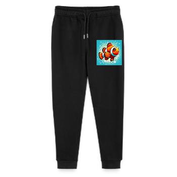 Clownfish - Stanley/Stella Mini Mover Teen Organic Jogging Trousers  - black - Front