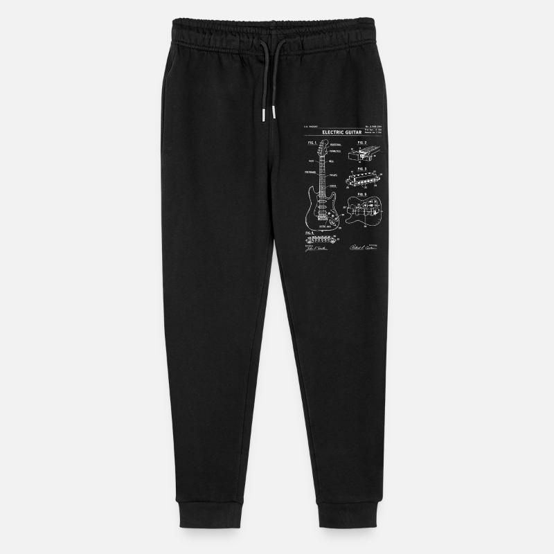 Brevet de plan pour guitare électrique. - Pantalon de jogging bio Mini Mover Stanley/Stella Ado  - noir