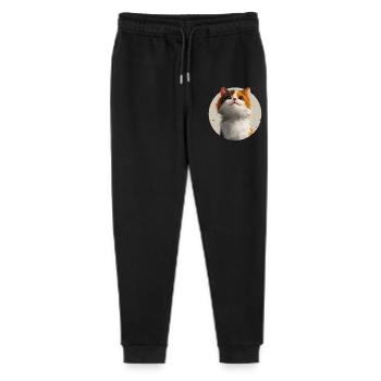 süße Katze - Stanley/Stella Teenager Bio Jogginghose Mini Mover  - Schwarz - Vorne