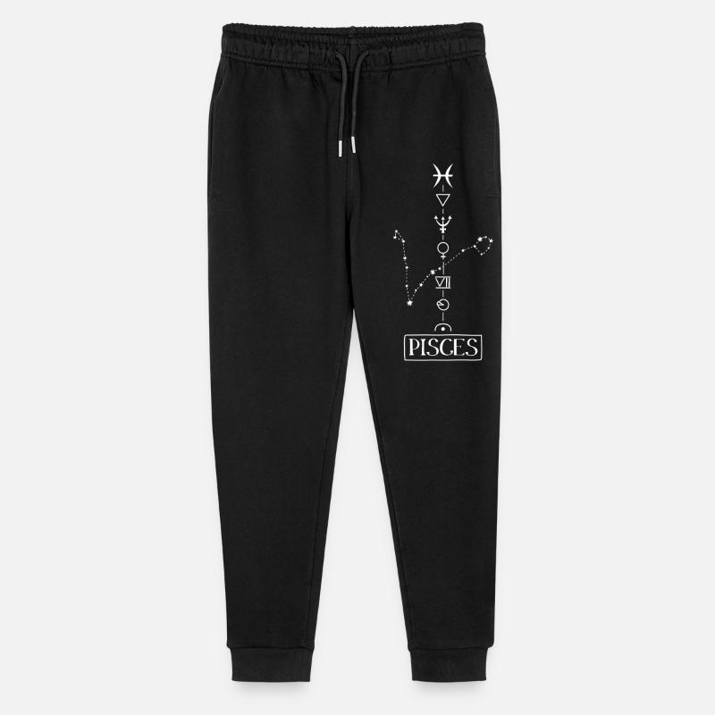 Poissons - Zodiaque des Poissons - blanc - Pantalon de jogging bio Mini Mover Stanley/Stella Ado - noir