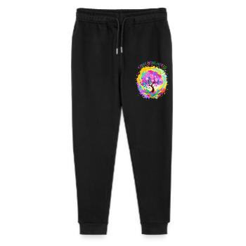 Colorful Flowering Tree - Stanley/Stella Mini Mover Teen Organic Jogging Trousers  - black - Front
