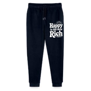 Happy is The New Rich - Stanley/Stella Mini Mover Teen Organic Jogging Trousers  - navy - Front