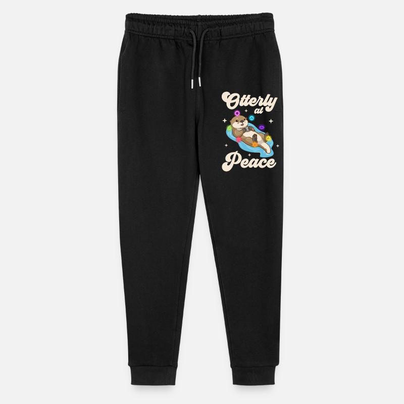 Otter Frieden - Chakra Harmonie - Stanley/Stella Teenager Bio Jogginghose Mini Mover - Schwarz