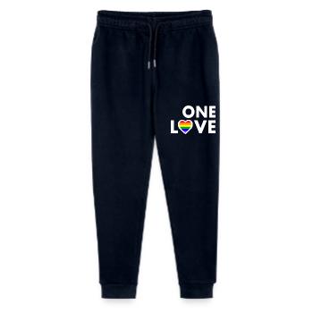 One love - Stanley/Stella Mini Mover Teen Organic Jogging Trousers  - navy - Front
