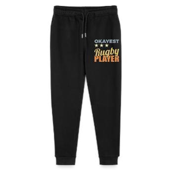 Joueur de rugby moyen - Pantalon de jogging bio Mini Mover Stanley/Stella Ado  - noir - Devant