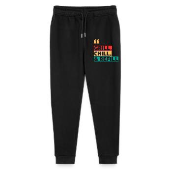 Grill, Chill & Refill - Stanley/Stella Mini Mover Teen Organic Jogging Trousers  - black - Front