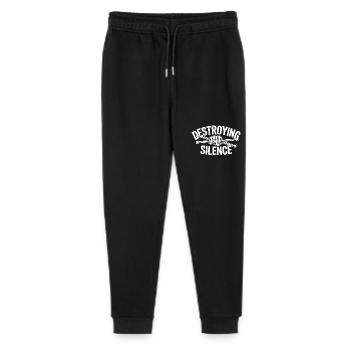 Drumsticks in Knochenhänden Schlagzeugermotiv - Stanley/Stella Teenager Bio Jogginghose Mini Mover  - Schwarz - Vorne