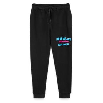 Everything used to be easier, so was I - humor saying - Stanley/Stella Mini Mover Teen Organic Jogging Trousers  - black - Front