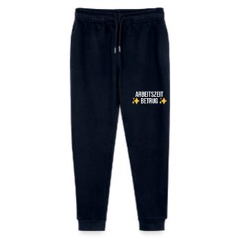 Working Time Fraud - German Memes - Stanley/Stella Mini Mover Teen Organic Jogging Trousers  - navy - Front