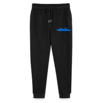 Blue Ship Silhouette Coastal Look - Stanley/Stella Mini Mover Teen Organic Jogging Trousers  - black - Front