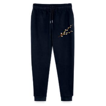 Delicate Palm Catkins Branches – Spring Motif - Stanley/Stella Mini Mover Teen Organic Jogging Trousers  - navy - Front