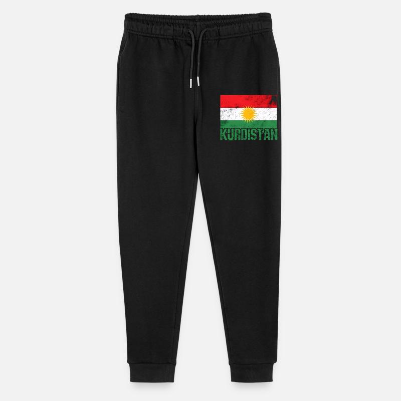 Symbole de paix kurde avec les Kurdes du Kurdistan - Pantalon de jogging bio Mini Mover Stanley/Stella Ado - noir