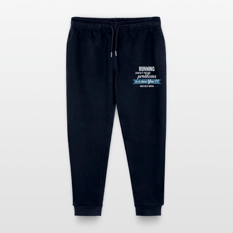 Fleeing from problems is not a solution Stanley/Stella Mini Mover Teen Organic Jogging Trousers 