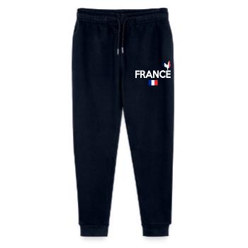 Coq Tricolore Illustration pour Passionnés - Pantalon de jogging bio Mini Mover Stanley/Stella Ado  - marine - Devant