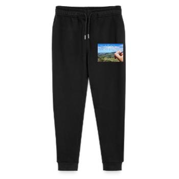 Himmlisches Schöpfungszitat Landschaft - Stanley/Stella Teenager Bio Jogginghose Mini Mover  - Schwarz - Vorne