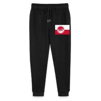 Groenland - Faire disparaître l’Amérique (Édition drapeau) - Pantalon de jogging bio Mini Mover Stanley/Stella Ado  - noir - Devant
