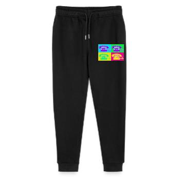 Téléphone Pop Art Quadri Néon - Pantalon de jogging bio Mini Mover Stanley/Stella Ado  - noir - Devant