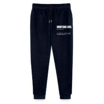 Montana Girl Independence Tee - Stanley/Stella Mini Mover Teen Organic Jogging Trousers  - navy - Front