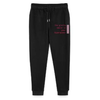 Smiling as a superpower - Stanley/Stella Mini Mover Teen Organic Jogging Trousers  - black - Front