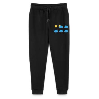 Weather Symbols - Stanley/Stella Mini Mover Teen Organic Jogging Trousers  - black - Front