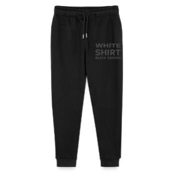 White Shirt Black Edition - Stanley/Stella Mini Mover Teen Organic Jogging Trousers  - black - Front