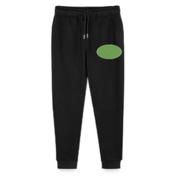 Ovaler Background schmutzig grün - Stanley/Stella Teenager Bio Jogginghose Mini Mover  - Schwarz - Vorne