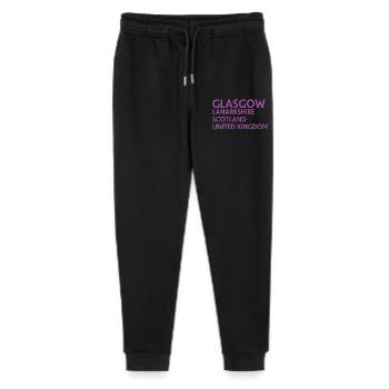 Glasgow – Scotland Textdesign - Pantalon de jogging bio Mini Mover Stanley/Stella Ado  - noir - Devant